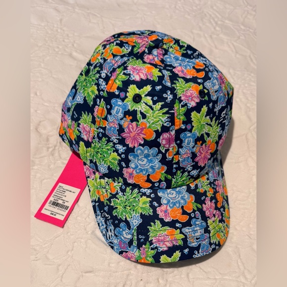 Lilly Pulitzer Disney Run Around Hat - Aegean Navy Lilly Loves Disney NWTS - Picture 5 of 8